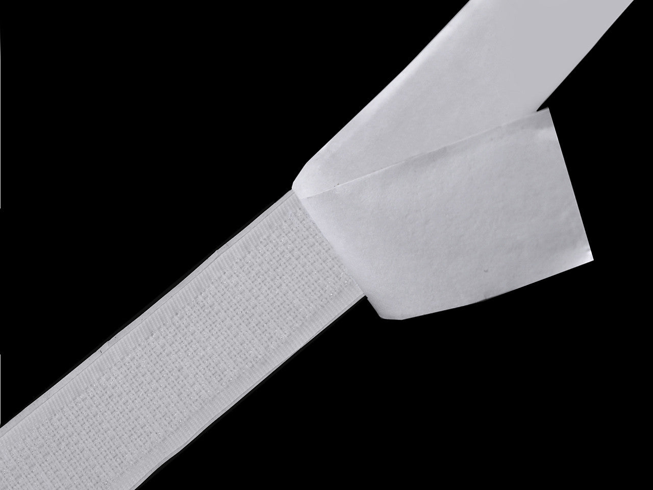 Bande Velcro autoadhésive, face pelucheuse, largeur 20 mm - 25m