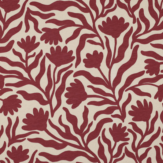 Sweat molleton extensible Natural Flowers POPPY
