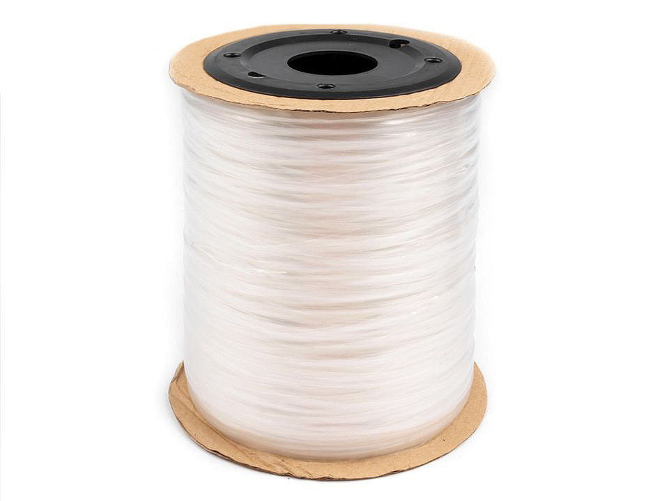 Bande élastique transparente en silicone, largeur 4 mm - 1200m