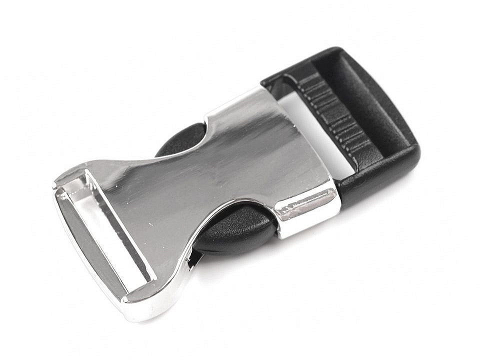 Boucle de déverrouillage latérale avec réglage de sangle KOMBI, largeur intérieure 20 mm