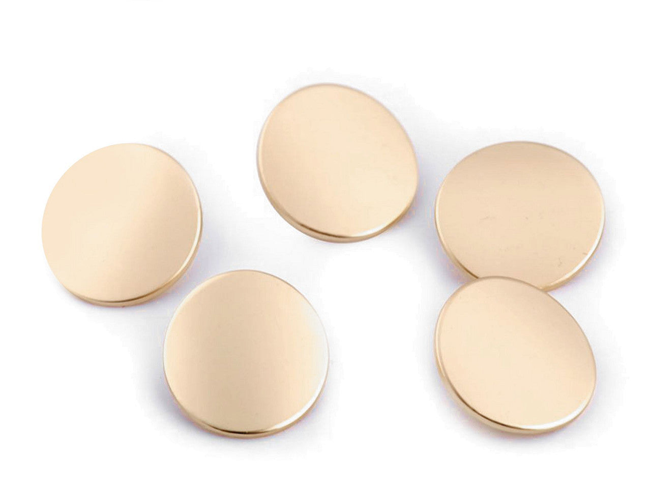 Bouton métallique, tailles 17,7mm, 20,3mm - 5pc