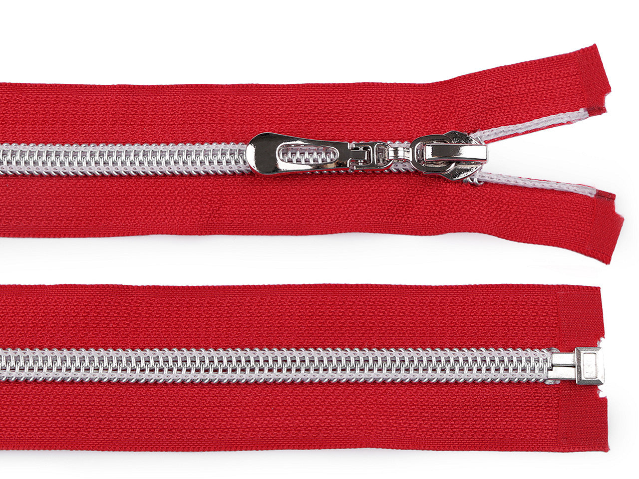 FAG en nylon avec dents argentées, No 7, longueur 80 cm