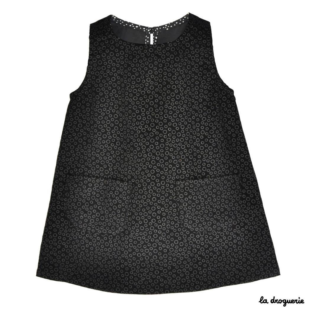 Patron couture de la robe "Chic en noir et blanc"