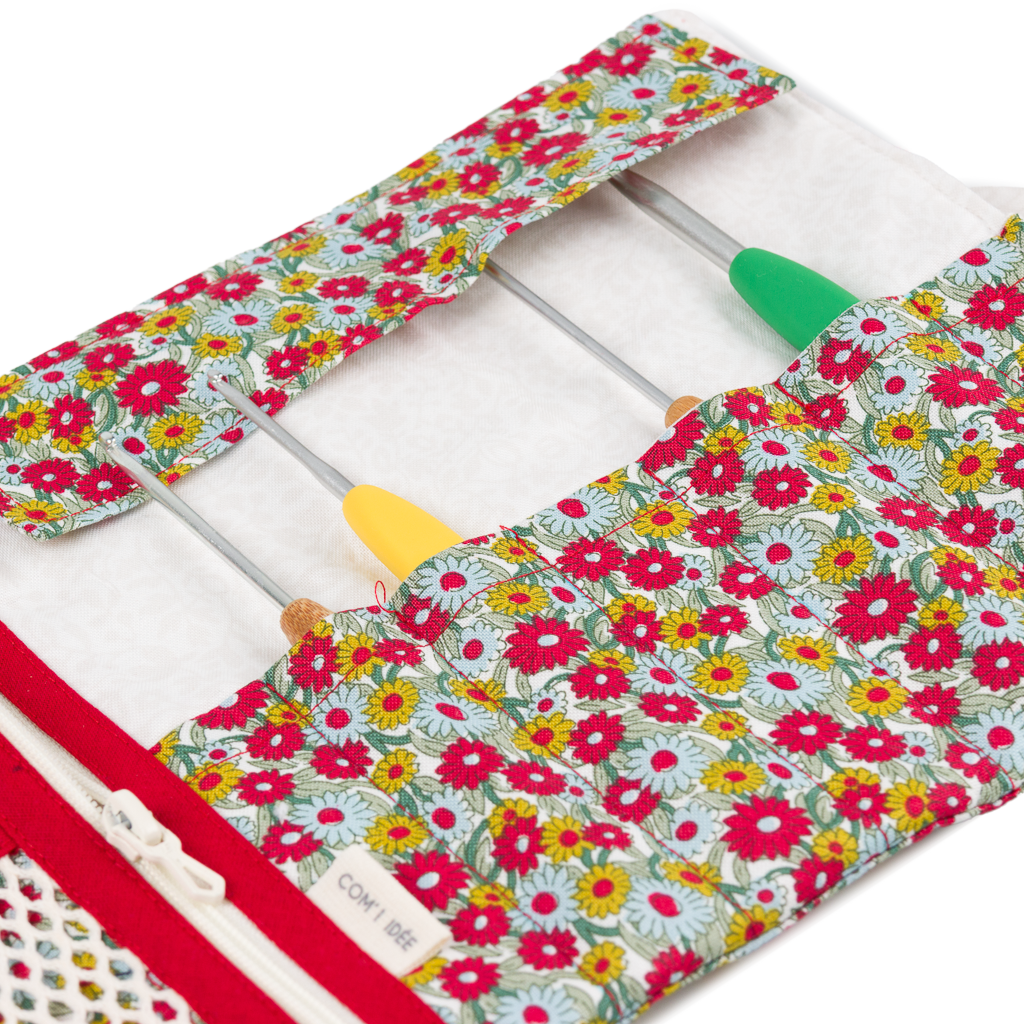 Com'1 Idée - Kit pochette pour crochets & Co | rouge