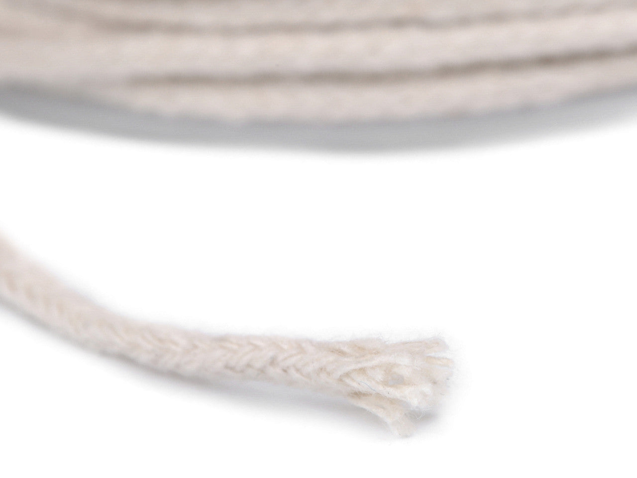 Mèche de coton tressée pour bougies, Ø 2 mm
