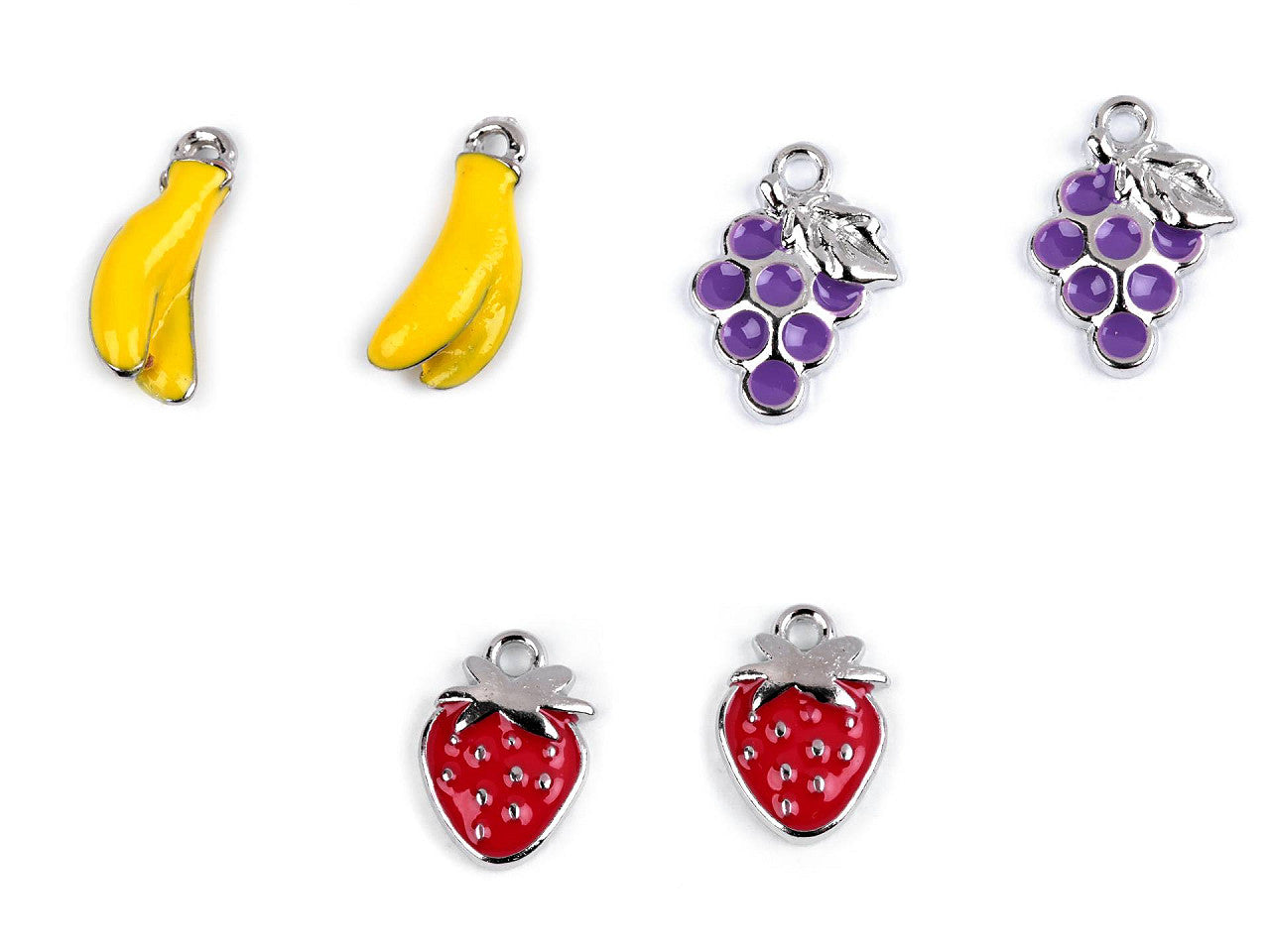 Pendentif/Tirette de FAG - Bananes, Raisins, Fraises