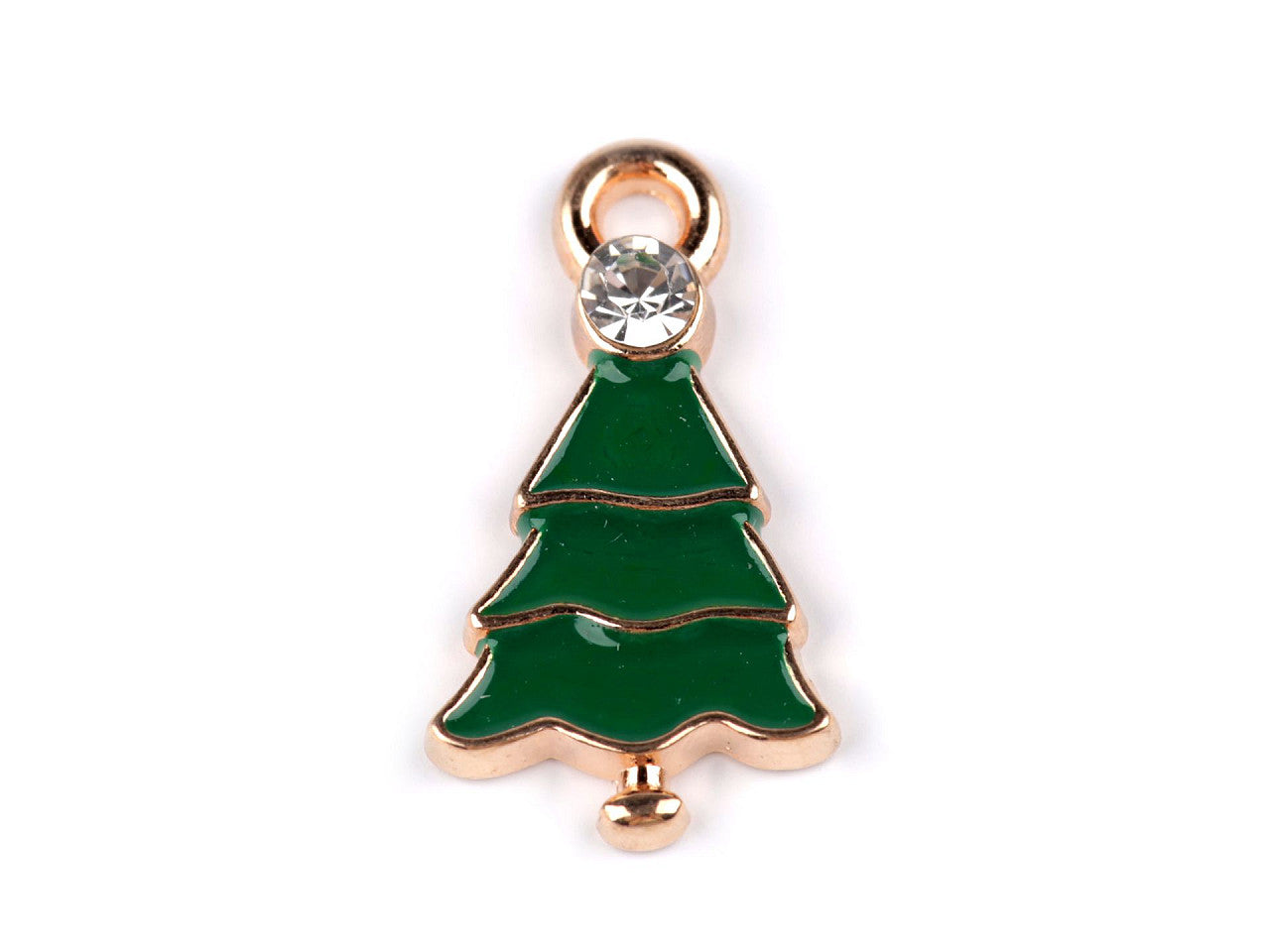 Pendentif/Tirette de fermeture éclair métallique, Sapin de Noël