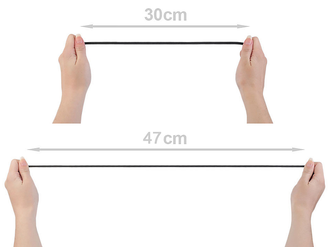 Élastique plat pour lingerie, largeur 6-7 mm