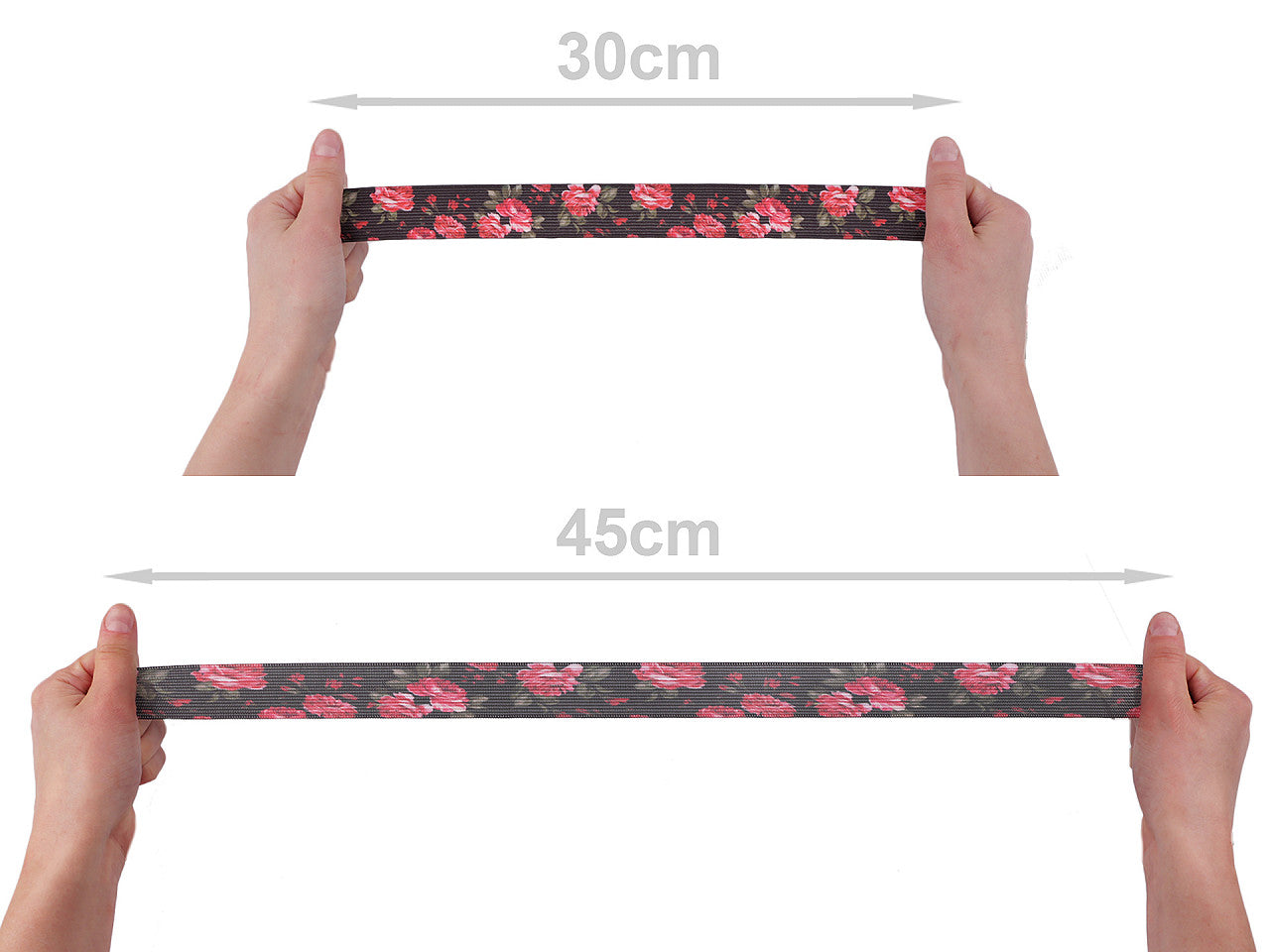 Élastique imprimé, largeur 30 mm
