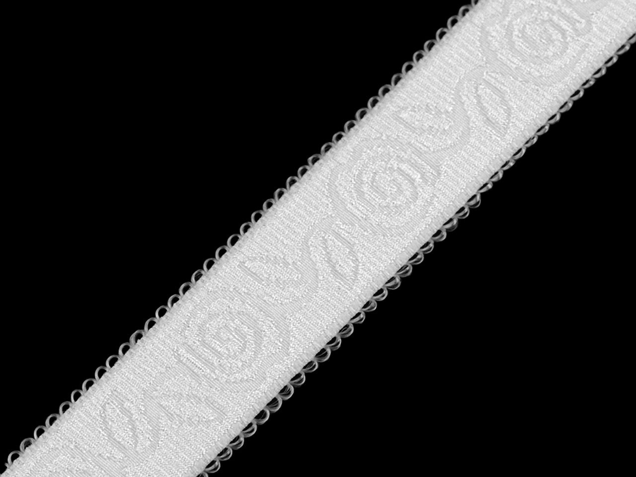 Bande pour bretelles, Roses, largeur 20 mm - 10m
