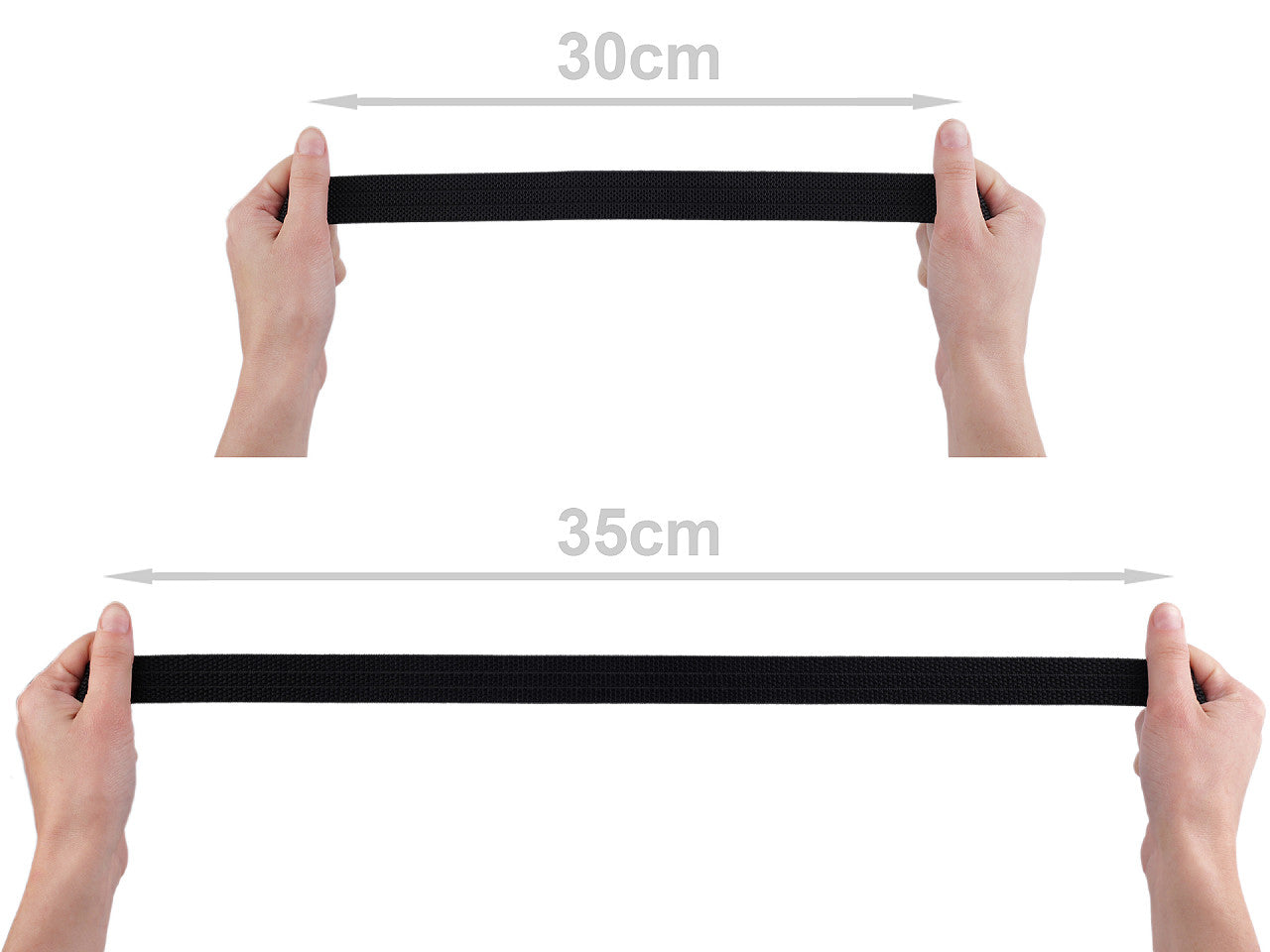 Élastique ultra résistant pour bretelles et ceintures, largeur 25 mm