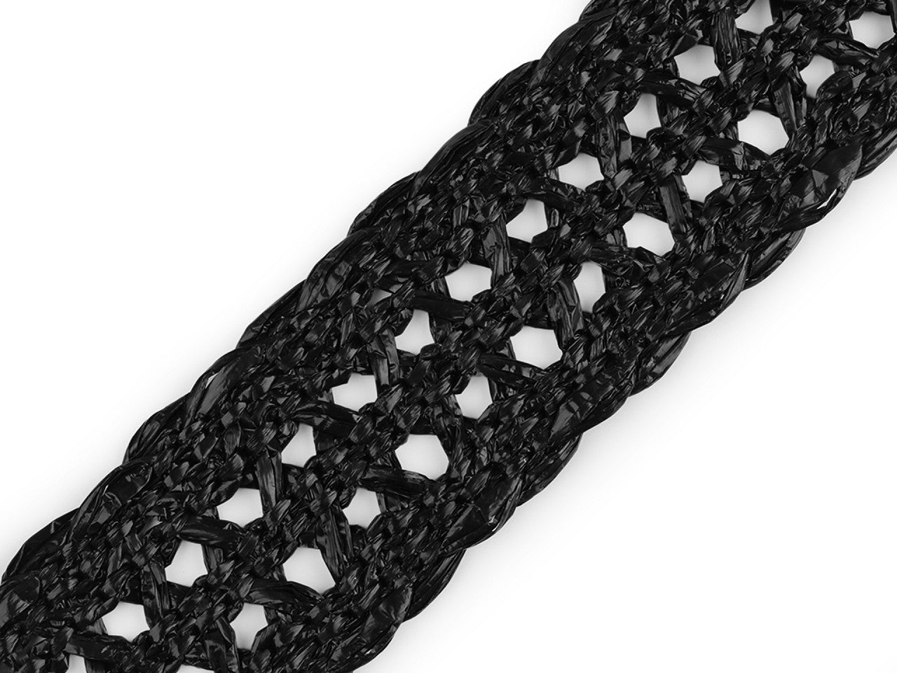 Sangle tressée, largeur 50 mm, imitation paille