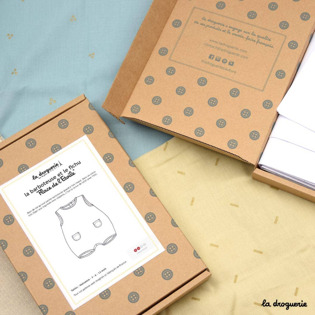Patron couture de la barboteuse "Place de l'étoile"