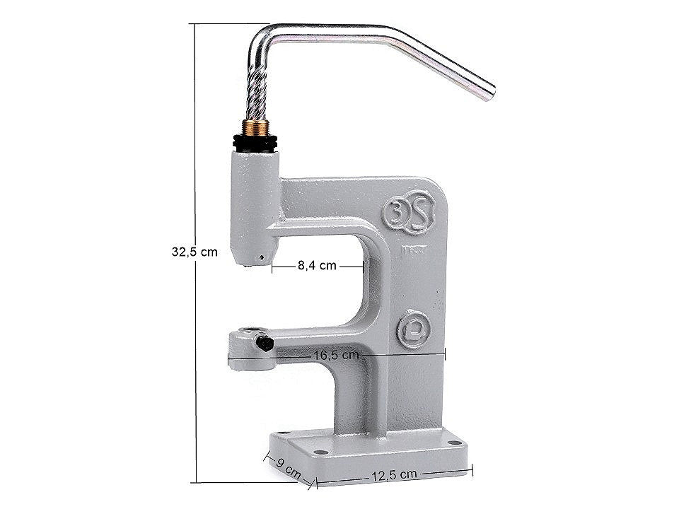 Petite presse à main pour boutons, boutons pression, œillets - 1pc