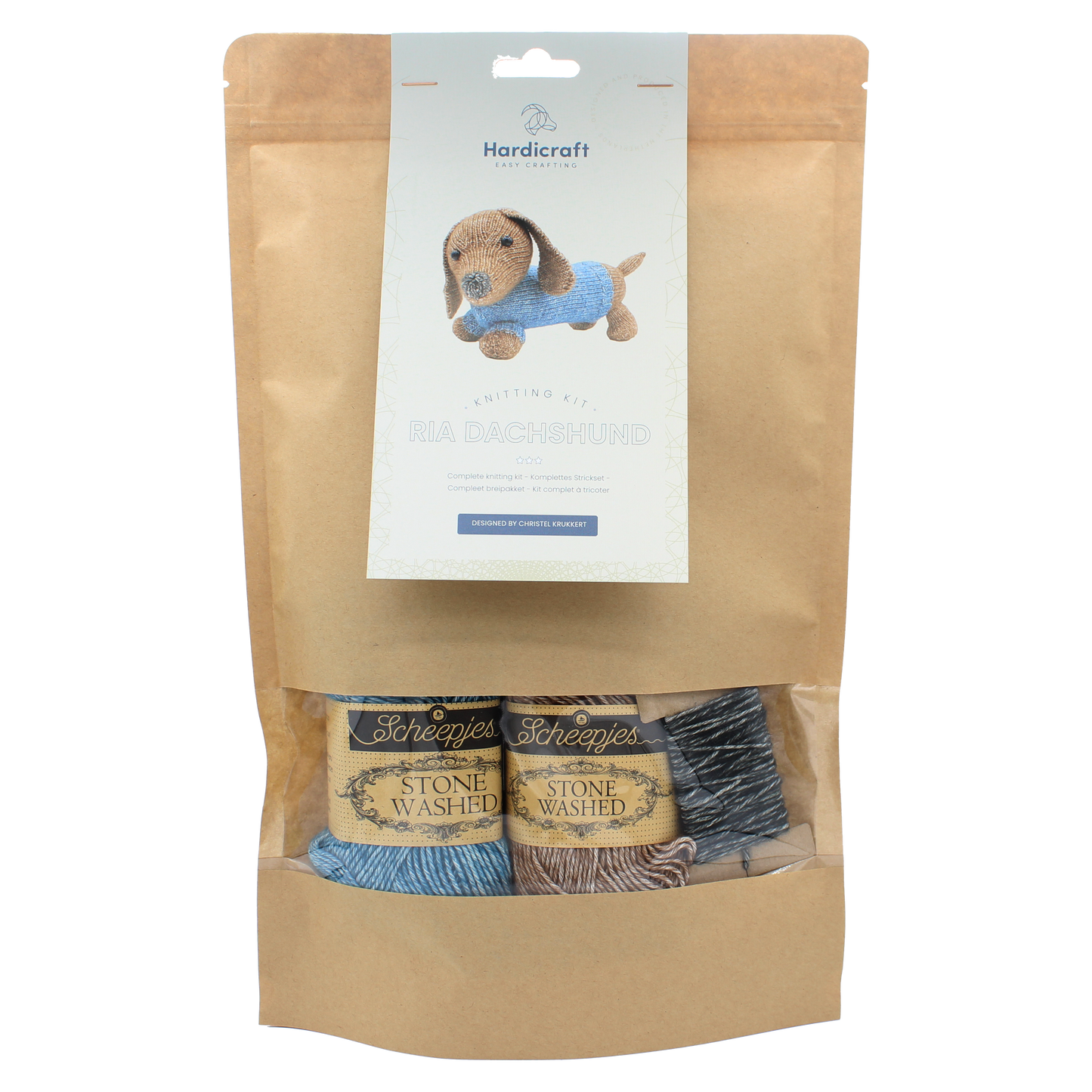 Hardicraft - Kit de tricotage à faire soi-même - Ria Dachshund