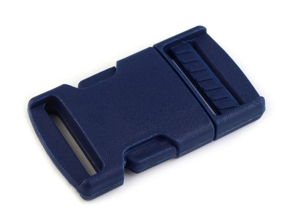 Boucle en plastique avec réglage de sangle, largeur 25 mm - 5paire