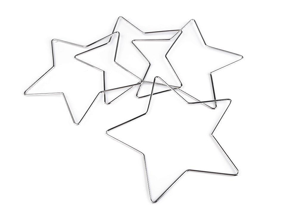 Étoile en métal pour attrape-rêves DIY, Ø 20 cm - 1pc