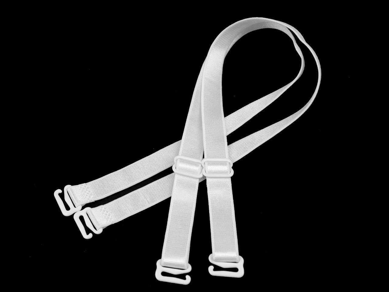 Bretelles de remplacement pour soutien-gorge avec crochets métalliques, largeur 12 mm