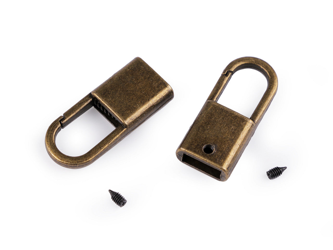 Embouts de sangle avec mousqueton, largeur 9 mm - 2pc