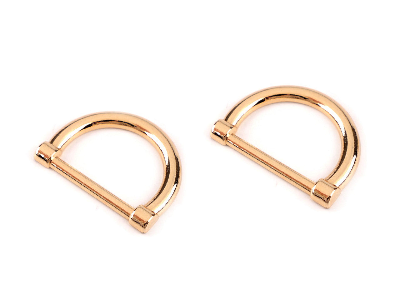 Demi-anneau plat/Anneau en D pour vêtements et accessoires, largeur 20 mm