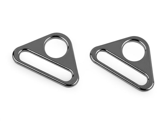 Ajusteur/Boucle à glissières triangulaire en métal, largeur 31 mm