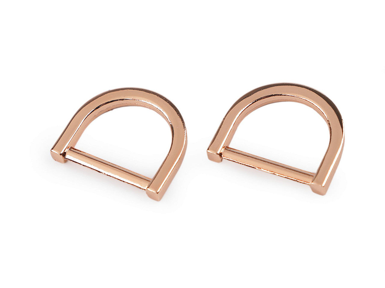 Anneau en D pour vêtements et accessoires, largeur 20 mm - 2pc
