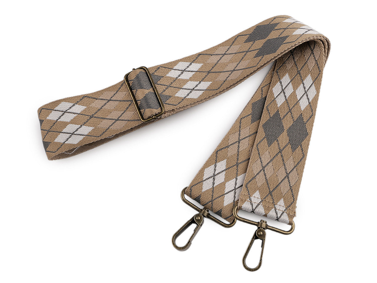 Sangle pour sac avec mousquetons, largeur 5 cm