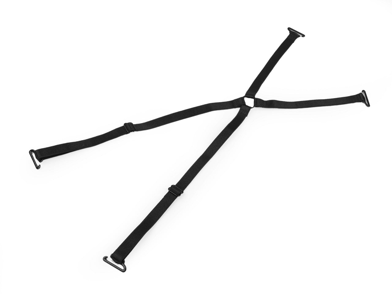 Bretelles de remplacement pour soutien-gorge, croisées avec fermoir métallique, largeur 10 mm
