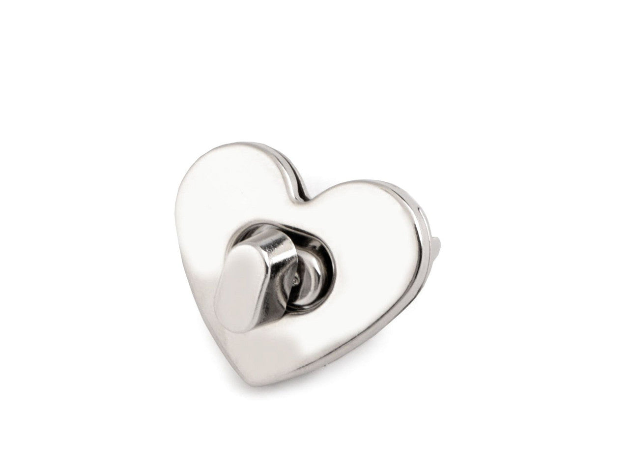 Fermoir Cœur pour sac à main, 32 x 26 mm - 1set