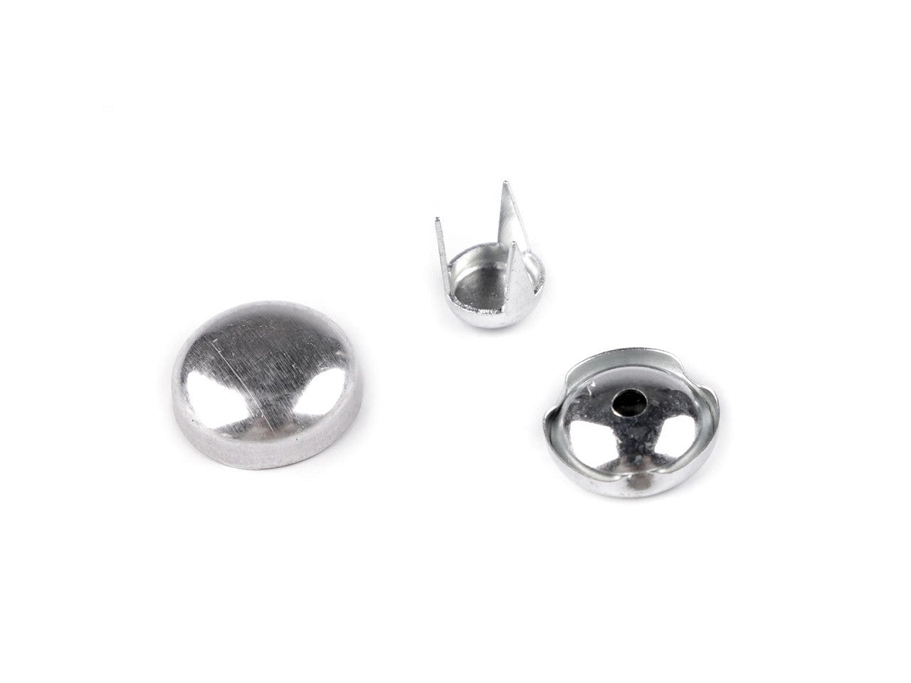 Bouton auto-couvrant métallique pour casquette de baseball, taille 15,2mm