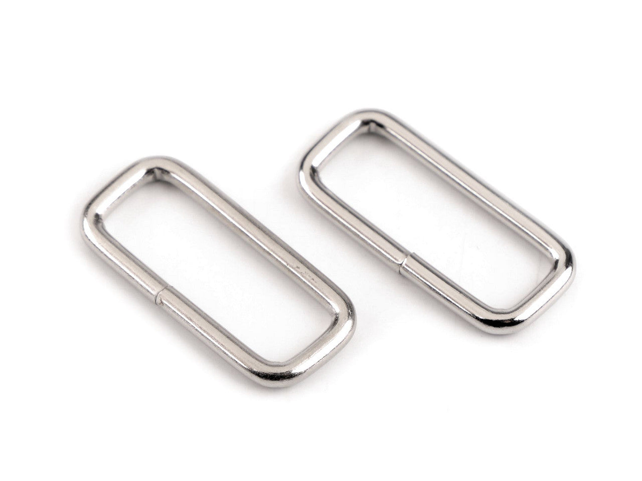 Anneau de sangle rectangulaire en métal, largeur 25 mm - 20pc