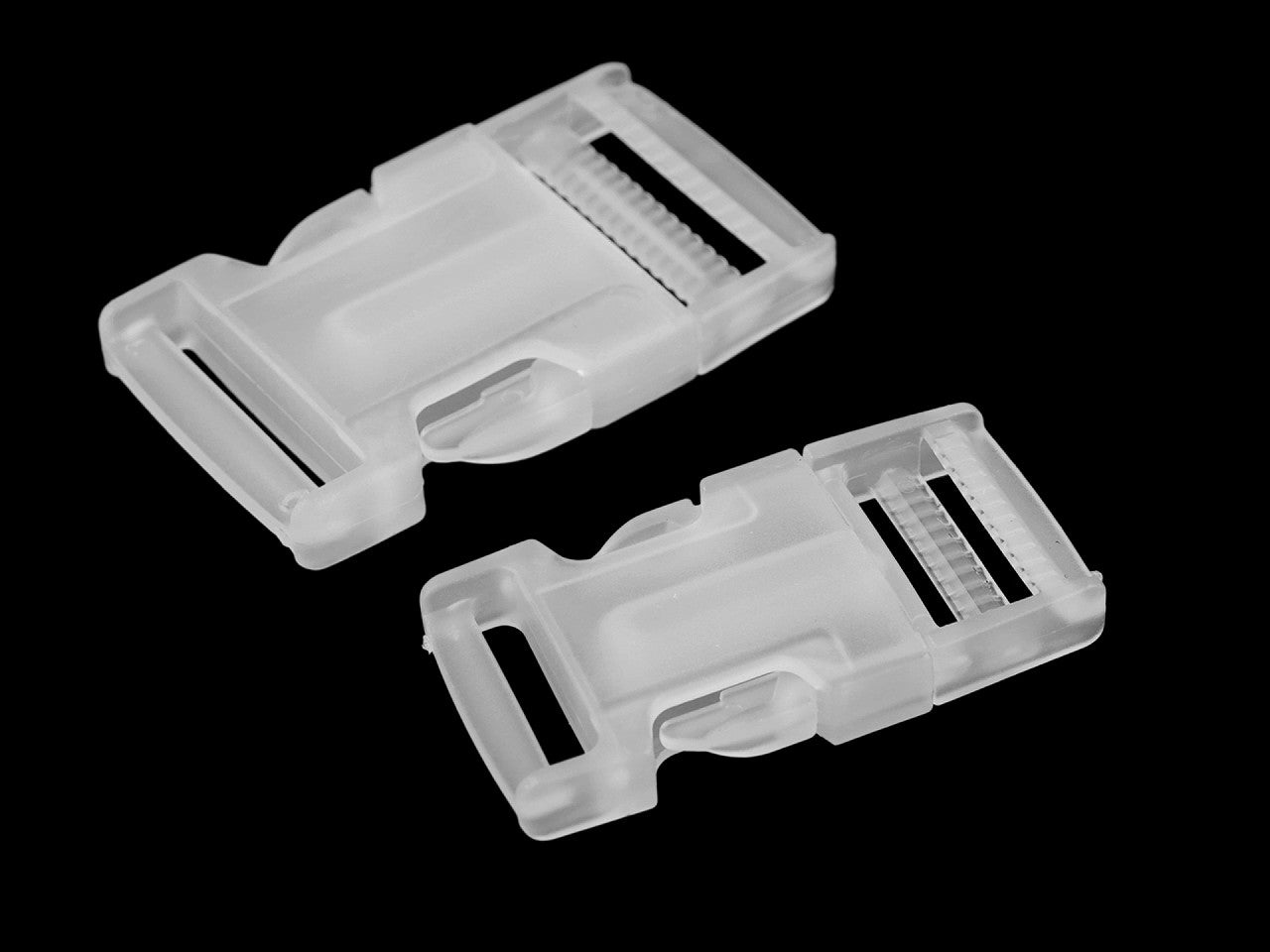 Boucle à déclenchement latéral en plastique avec réglage de sangle, largeur 25 mm, 32 mm