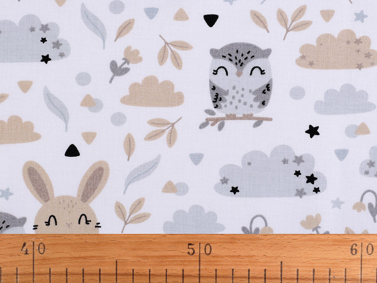 Tissu/Toile en coton, Animaux de la forêt