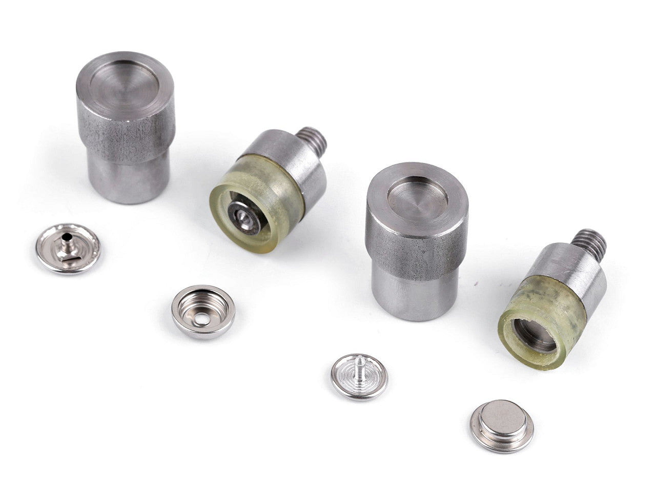 Moule de presse à main pour boutons pression métalliques double face, Ø 15 mm - 1set