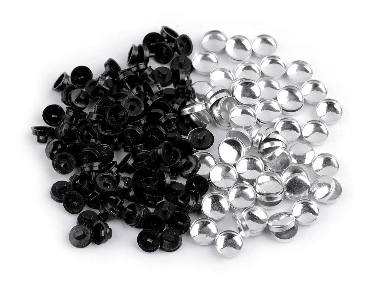 Bouton auto-couvert, taille 11,4mm - 100set