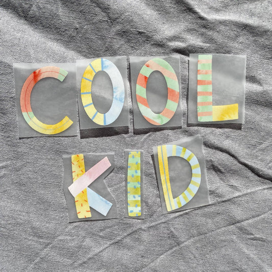 Hannahs Firlefanz - Image thermocollant Cool Kid, patch à repasser, idée cadeau