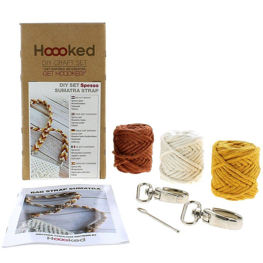 Hoooked - Kit de bricolage en macramé à bandoulière Sumatra Brick