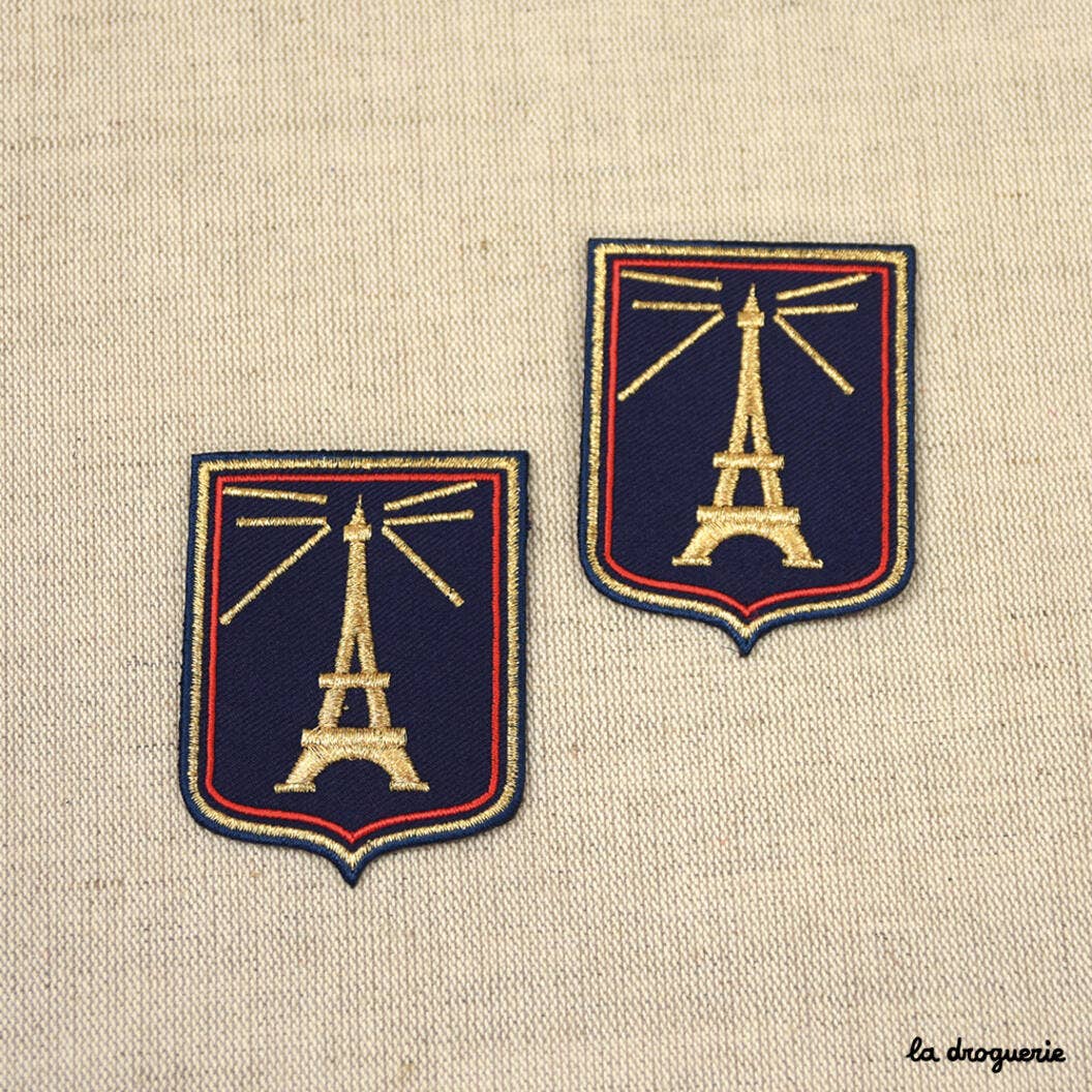 LA DROGUERIE - Ecusson Blason Tour Eiffel 68 mm