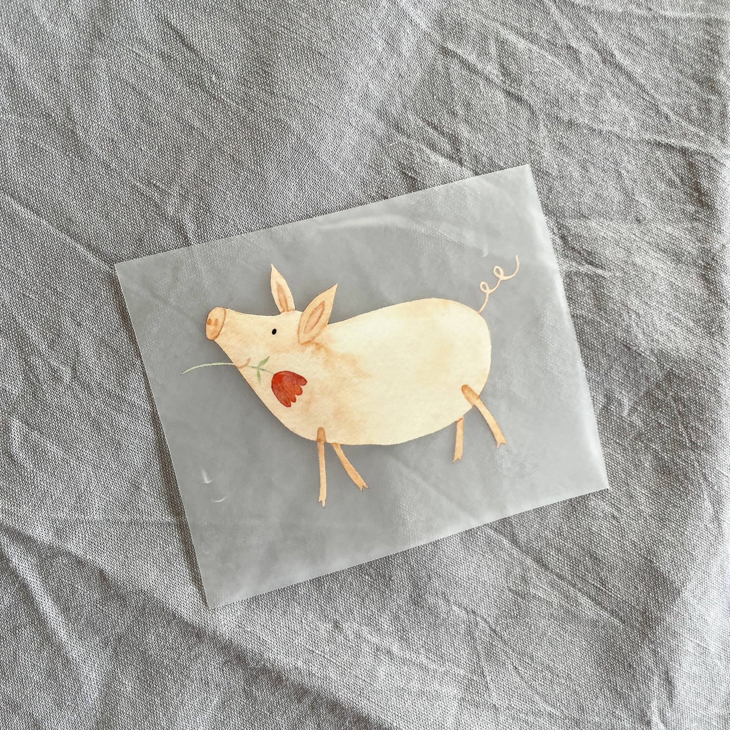 Hannahs Firlefanz - Transfert thermocollant cochon