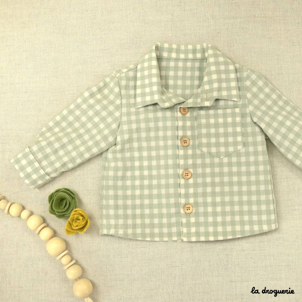 Patron couture de la chemise bébé Gabin
