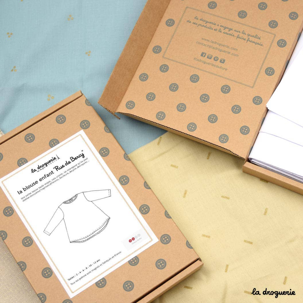 LA DROGUERIE - Patron couture de la blouse "Rue de Bercy"
