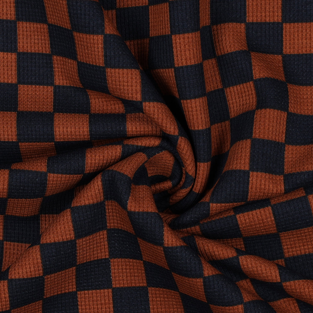 Coupon Jersey gaufré carreaux POPPY 300x150cm