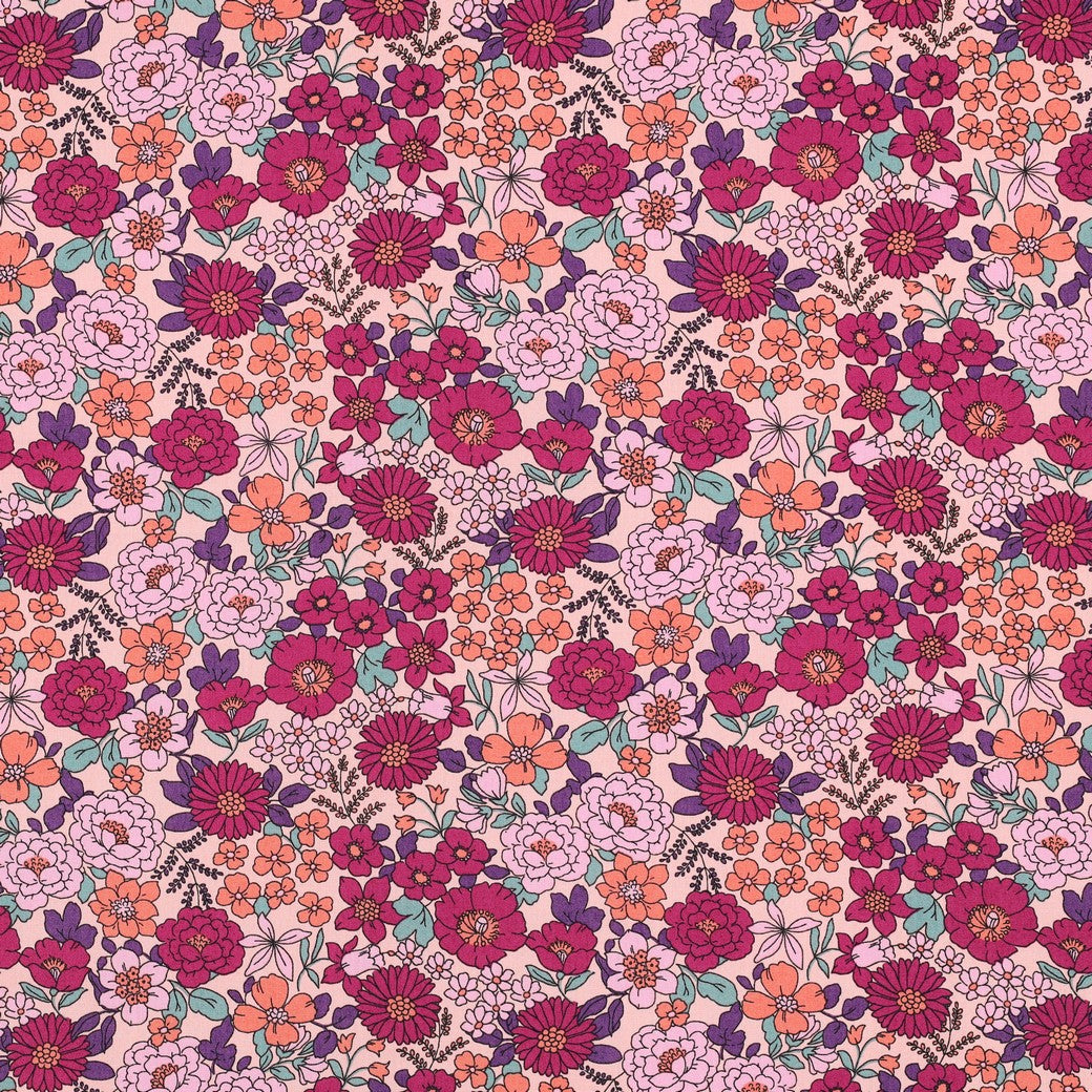 Popeline fleurie POPPY