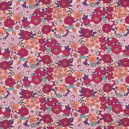 Popeline fleurie POPPY