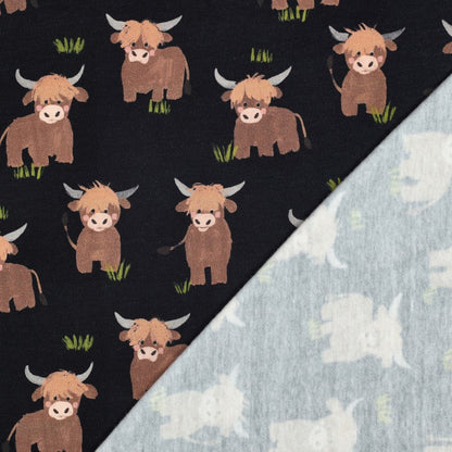 Sweat Digital Cows Navy - par 10 cm
