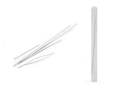 Aiguilles à perles grand œil, assortiment de tailles, 6 pièces - 1tube