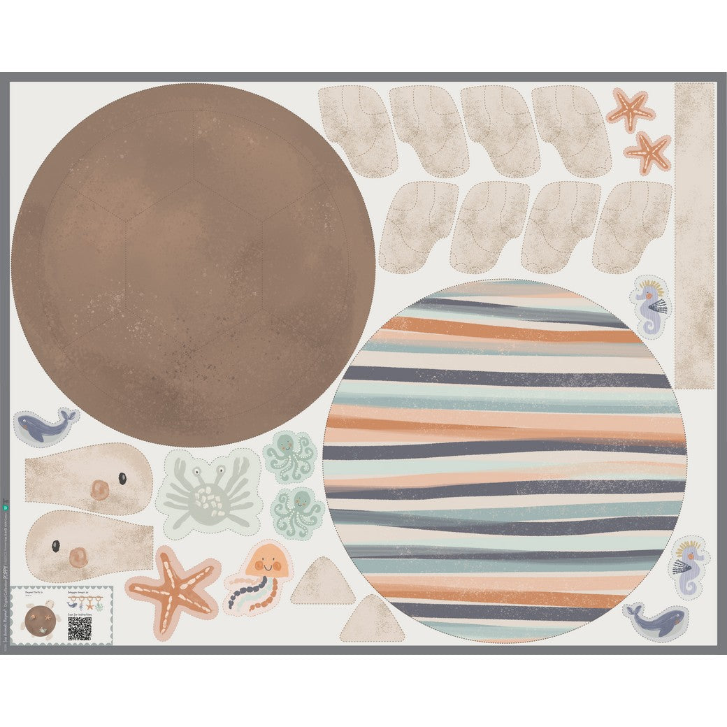 Panneau prêt à coudre – tapis de jeu Sealife