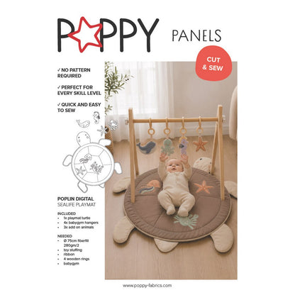 Panneau prêt à coudre – tapis de jeu Sealife