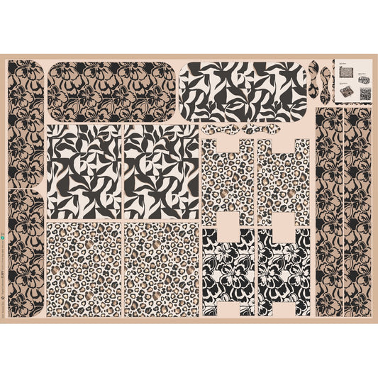 Panneau prêt à coudre – trousse de toilette Animal skin