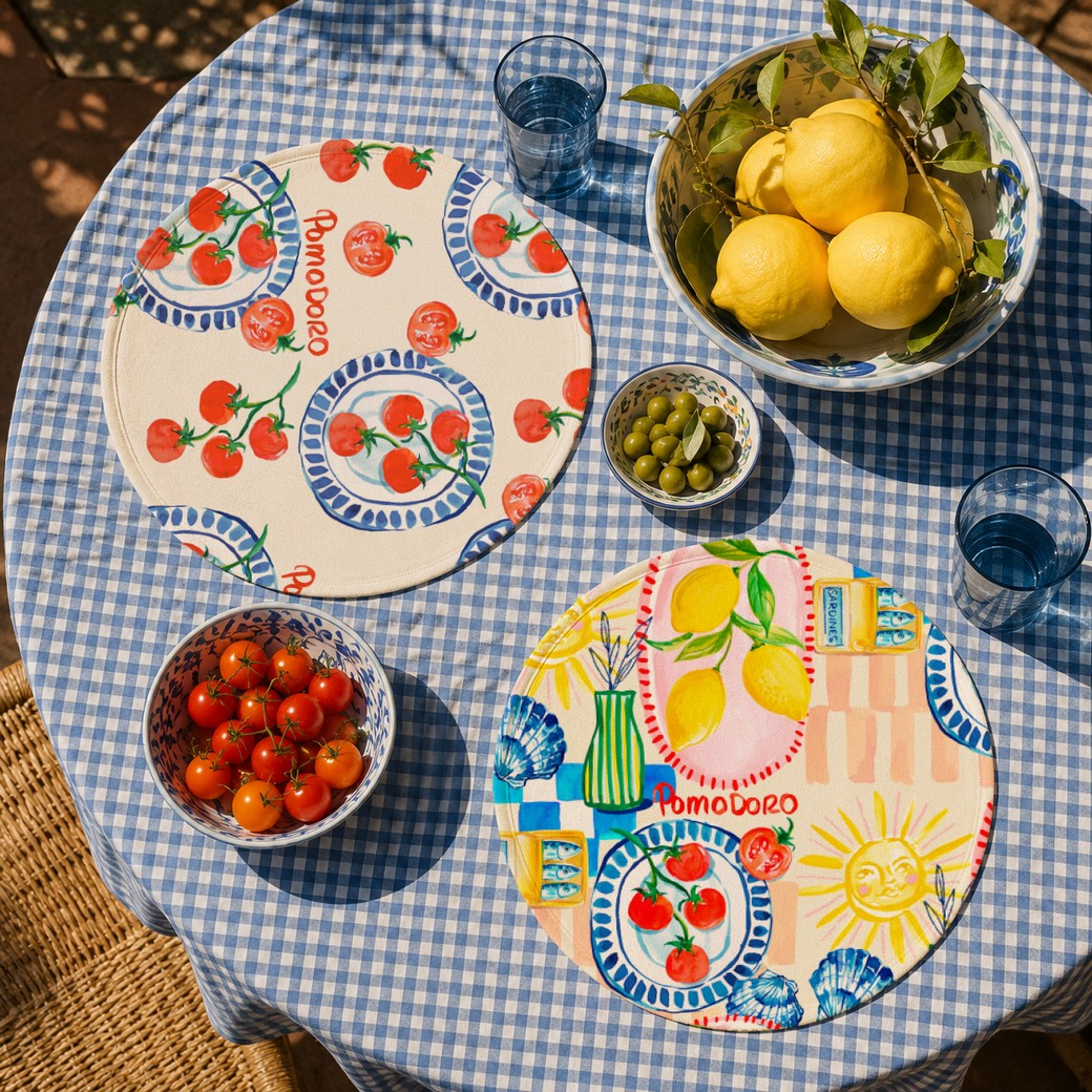 Panneau prêt à coudre – cuisine citrons